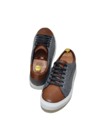 brown & grey husky & smith sole trainers sneakers