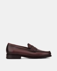 HS-penny-loafer-Burgundy-01-side